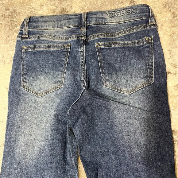 🔥🔥ADORABLE Vigoss ankle straight super stretch regular ride girls jeans size 8 - Picture 4 of 9